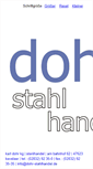 Mobile Screenshot of dohr-stahlhandel.com